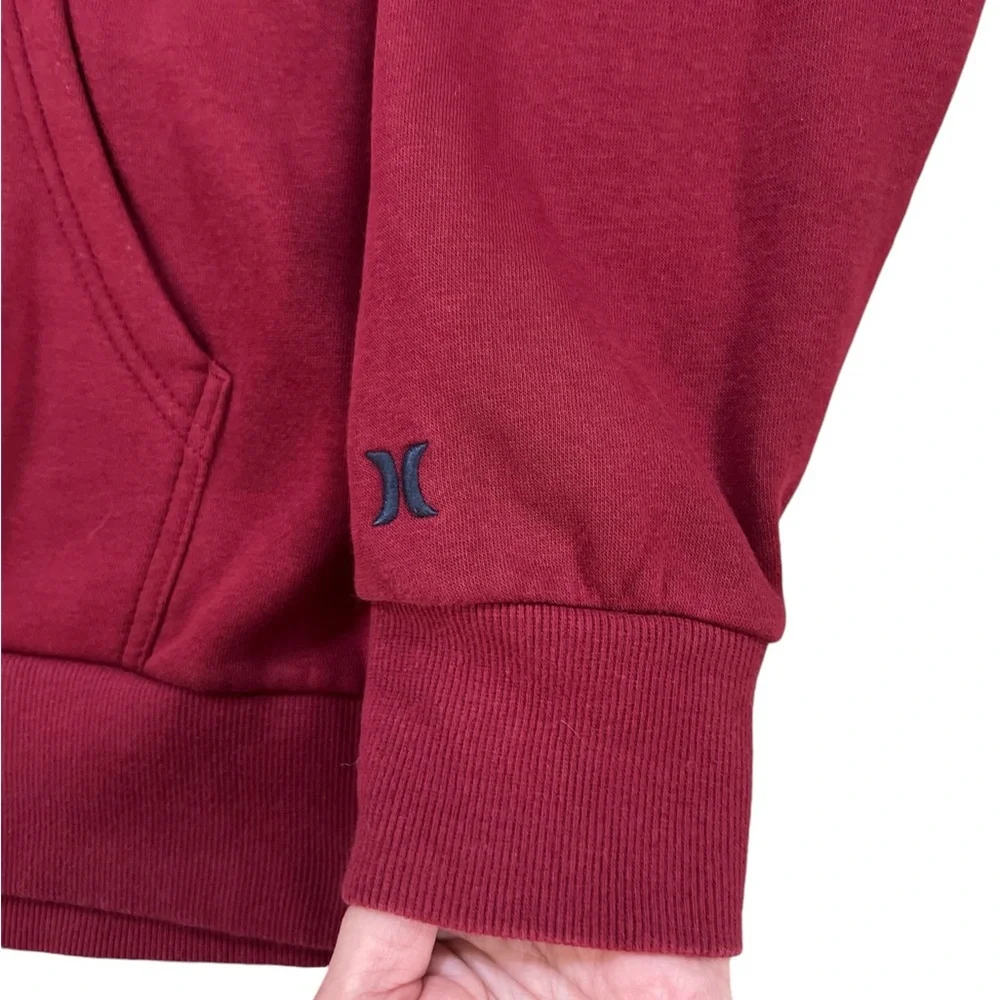 Hurley Men's Deep‎ Red Soft Graphic Hoodie Size Large